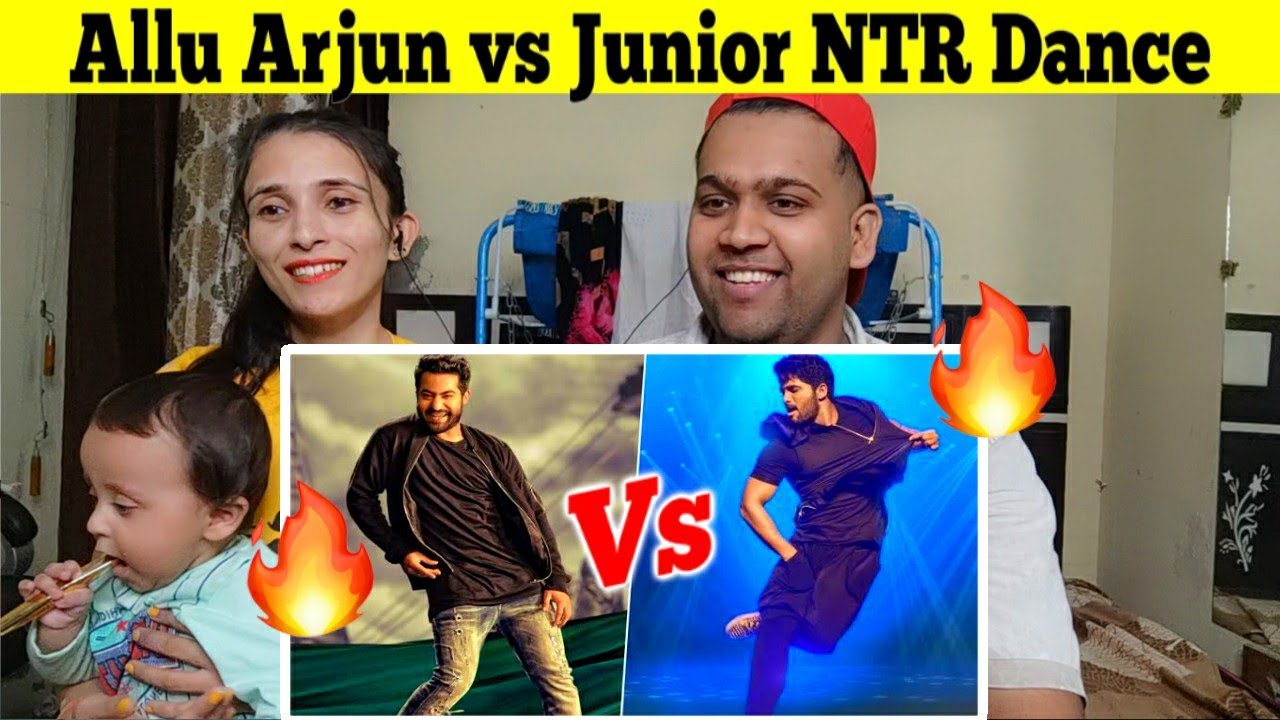 Allu Arjun vs Junior NTR Dance War 🔥🔥 Reaction Video ♥️♥️