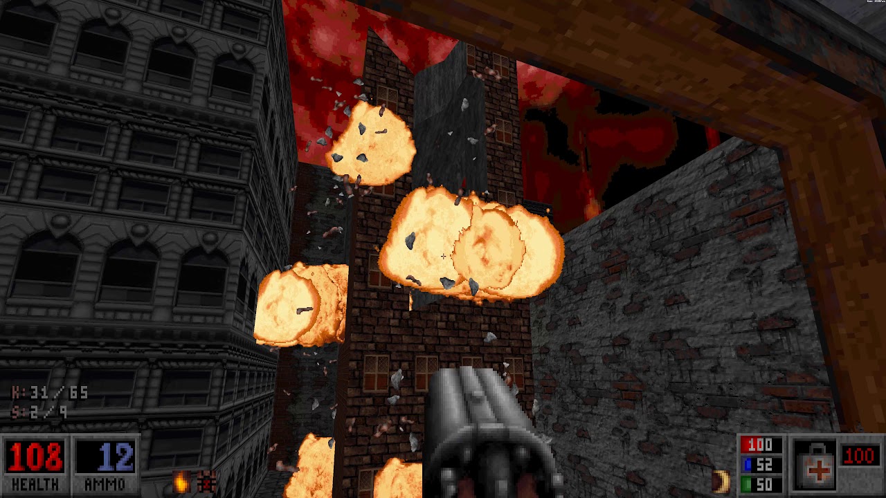 Blood (BloodGDX) - E3M1 Ghost Town - All Secrets - Well Done - 2160p 4K