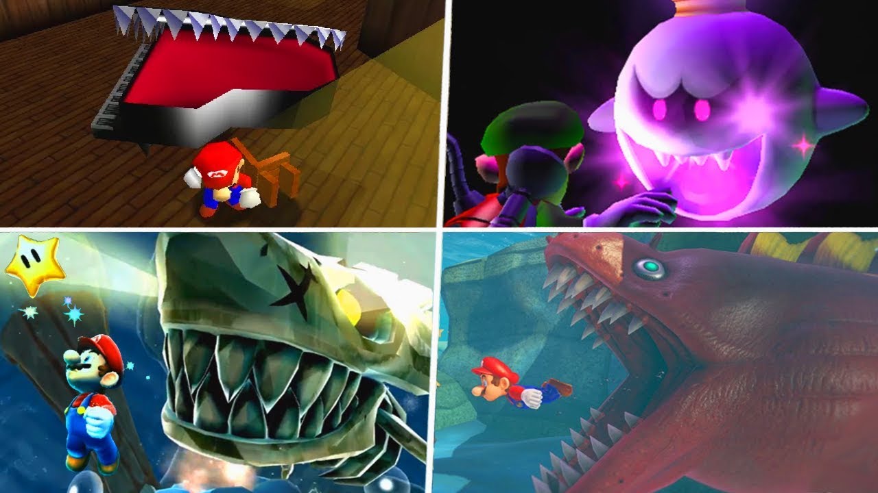 Evolution of Scariest Enemies in 3D Super Mario Games (1996 - 2019)
