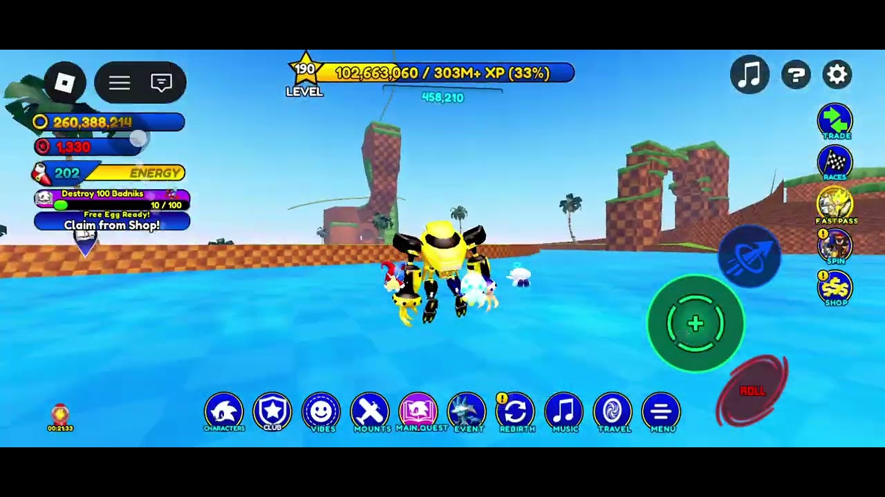Sonic in Roblox