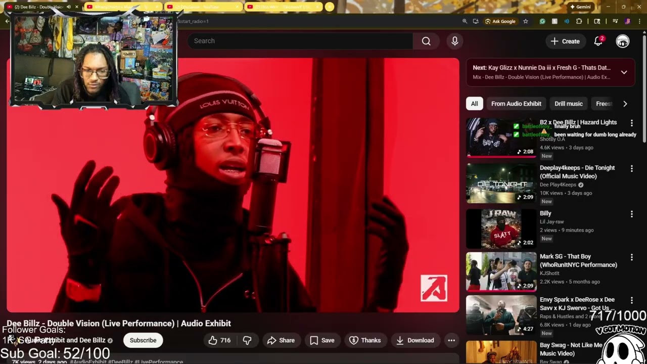 VGM REACTS: Dee Billz — “Double Vision” (Live Performance) 🎤🔥