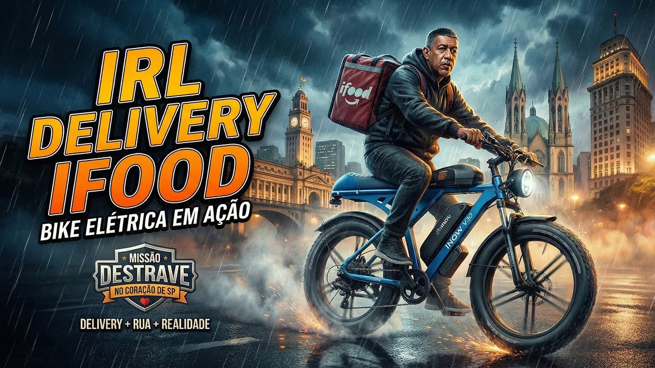 IRL - NOVO DESTRAVE IFOOD NA NOITE PERIGOSA DO CENTRO de SP 🇧🇷🚲pt final?