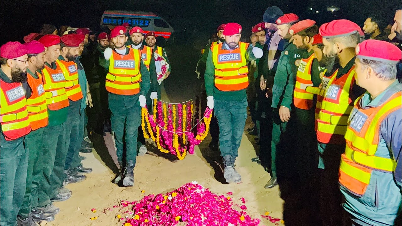 Qasim Shah EMT Rescue 1122 Sheikhupura Passed away 😭😭😭 |Funeral Prayer| May His Soul Rest in Peace 