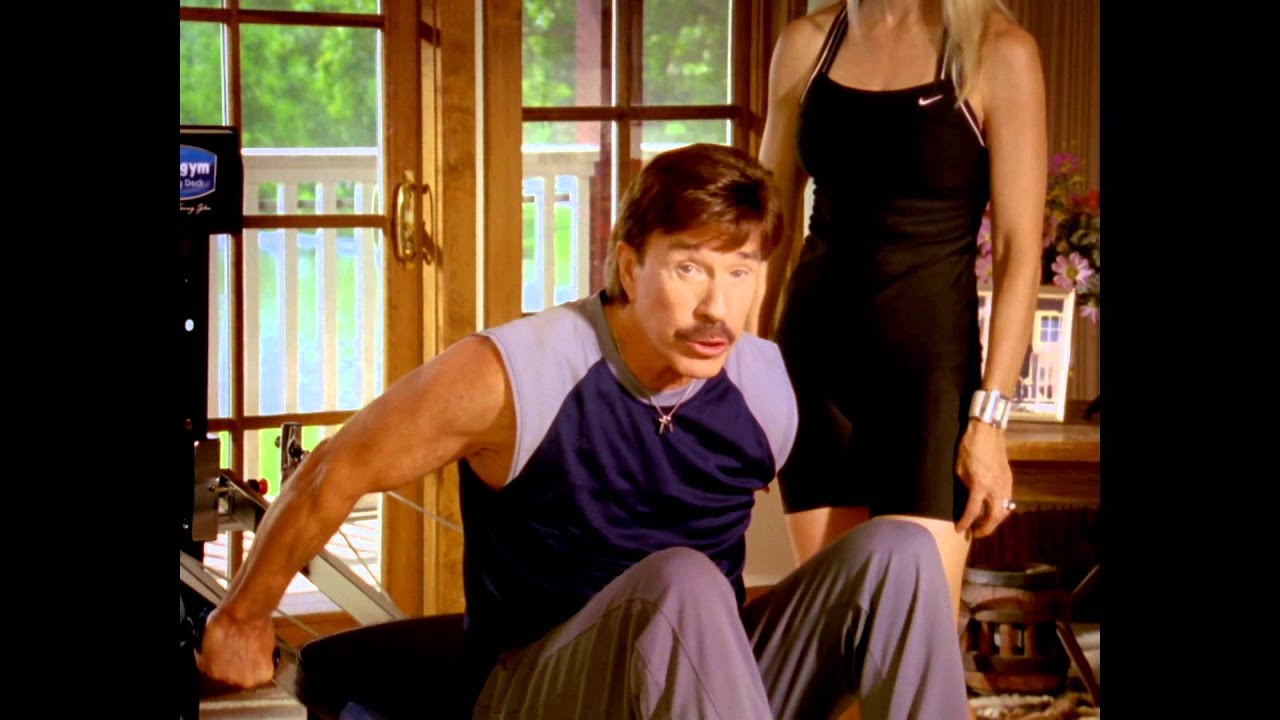 Chuck and Gena Norris - Total Gym Morning Exercise Routine