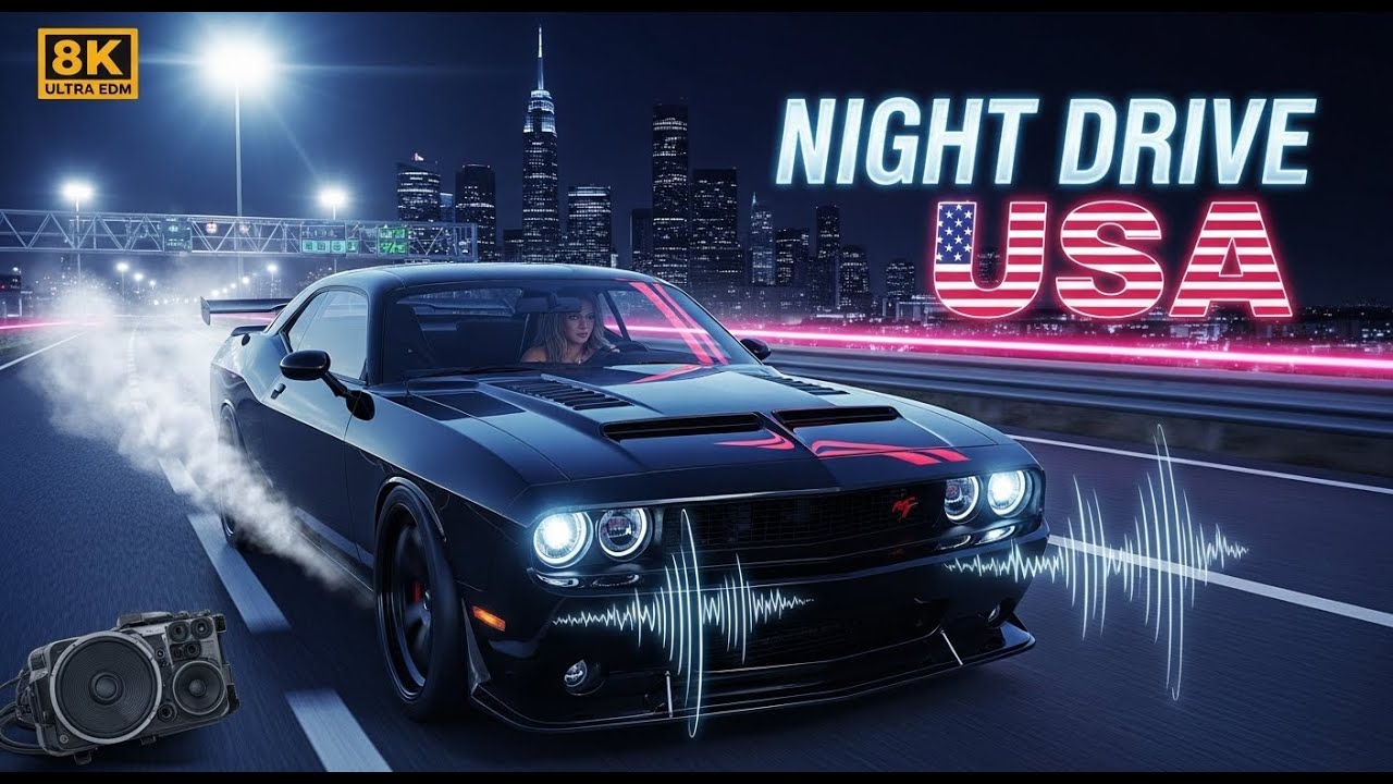 Night Drive USA &mdash; Bass Boosted Trap 808 | Extreme Car Music 2025