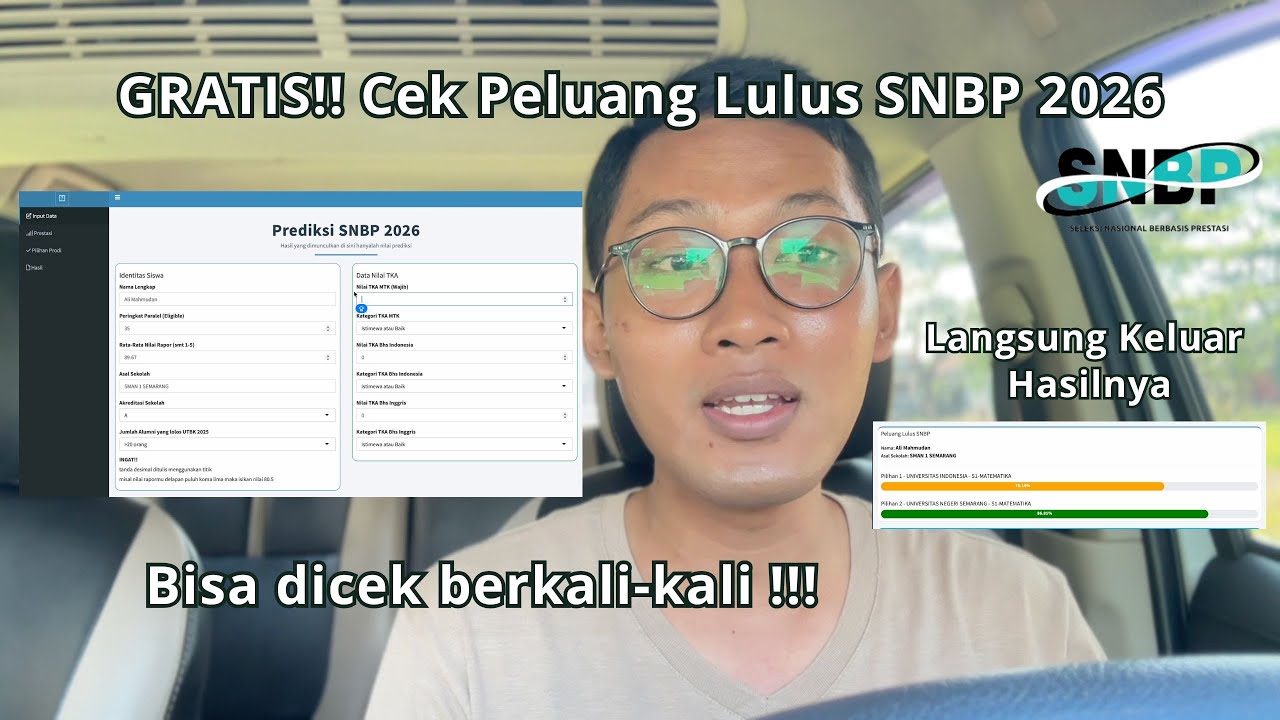 GRATIS! Cek Peluang Lolos SNBP 2026