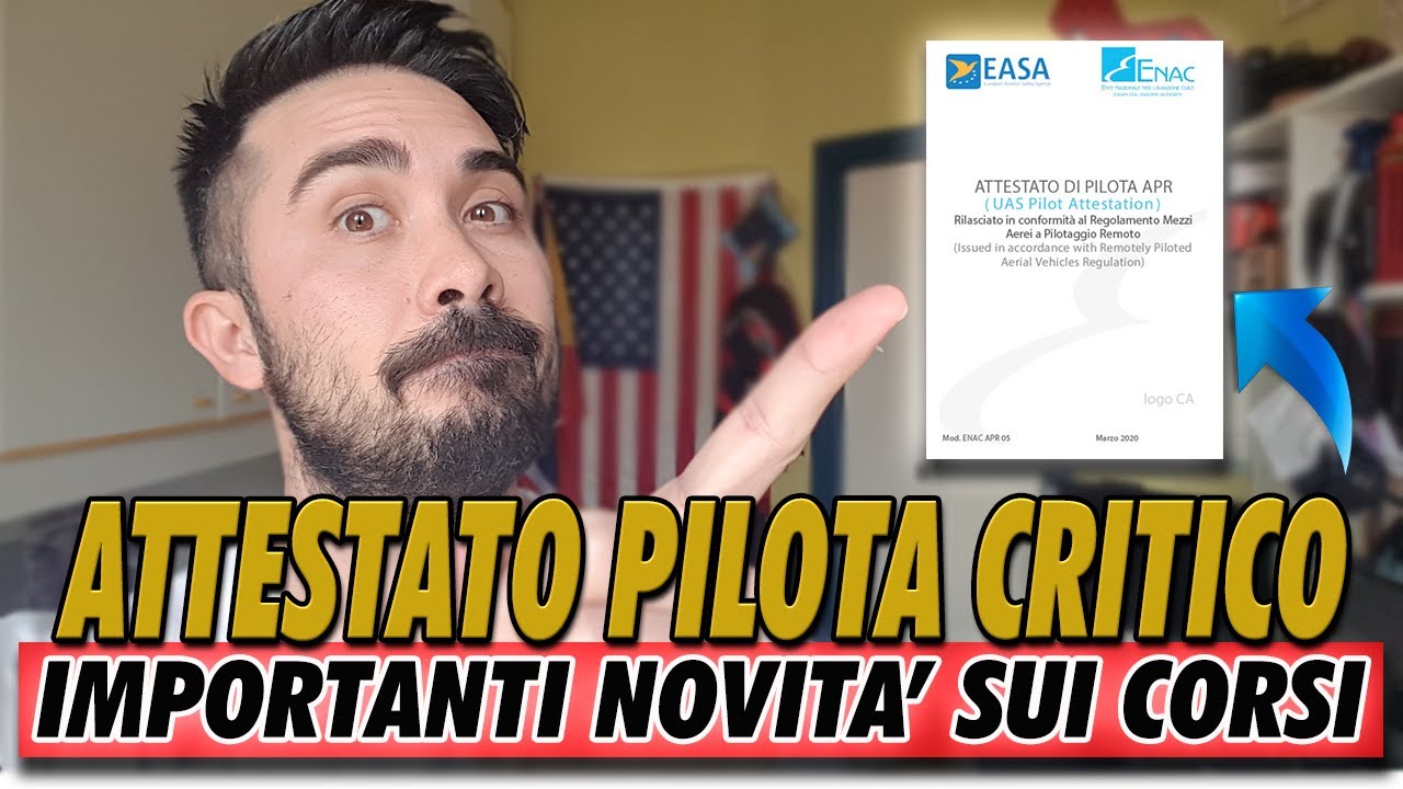 ATTESTATO PILOTA DRONE CRO - COME, DOVE E QUANDO PRENDERLO | REGOLAMENTO ITALIANO DRONI ENAC 2020