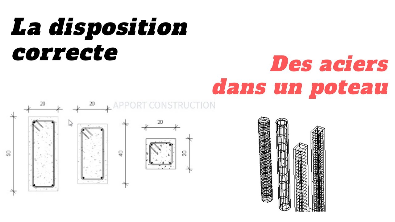 Combien des barres faut -il mettre dans un poteau?