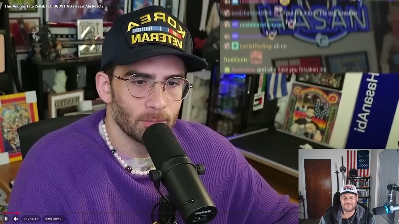 Hasan on Myron, Fuentes, Tate, Sneako and, clavicular Meetup