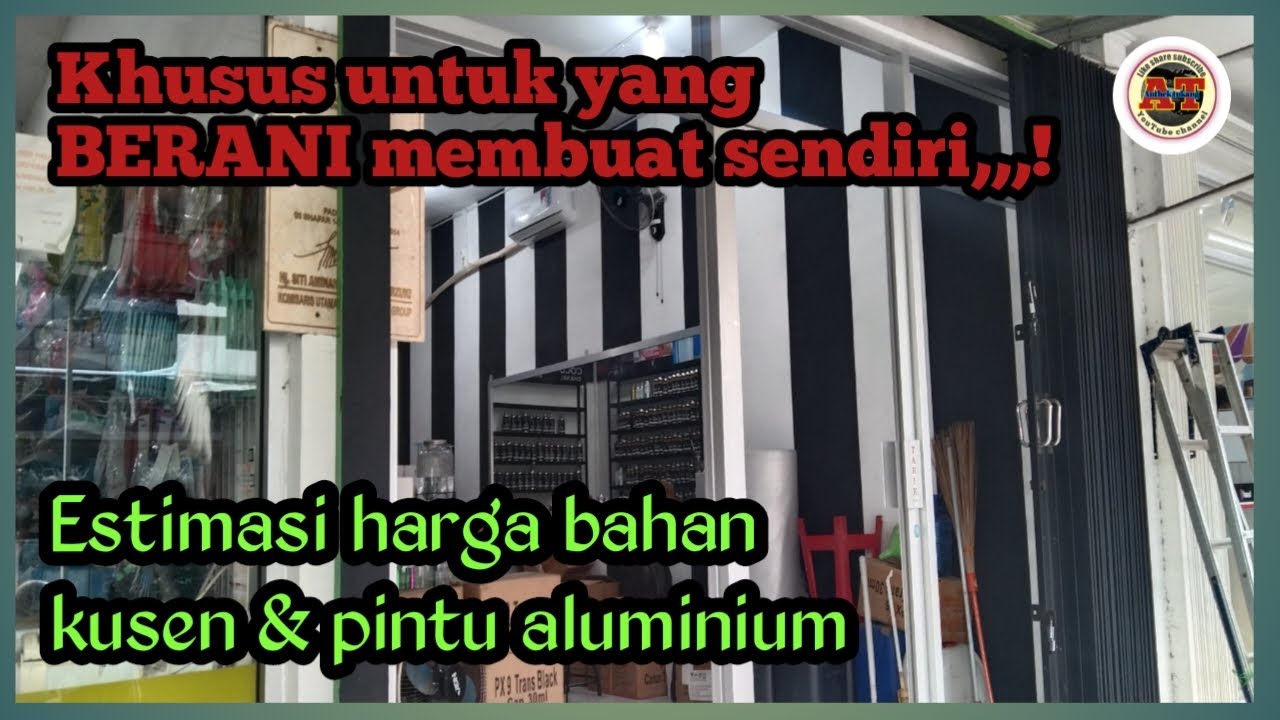 Membuat Kusen dan Pintu Aluminium Engsel Tanam - Estimasi Harga Bahan @anthektukang