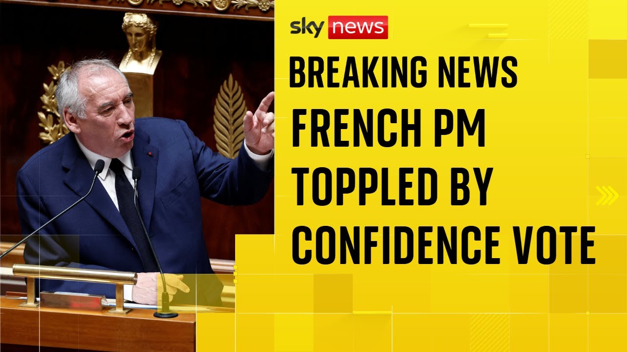 Political crisis in France as prime minister is ousted by MPs