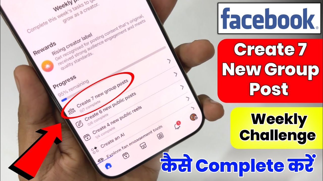 Facebook Weekly Challenge Facebook Create 7 New Group Posts | Facebook Weekly Challenge Group Post 