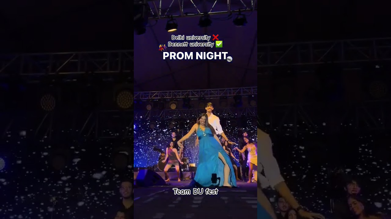 Bennett university prom night🔥 #collegefest #dance #concert #delhiuniversity #delhi #love