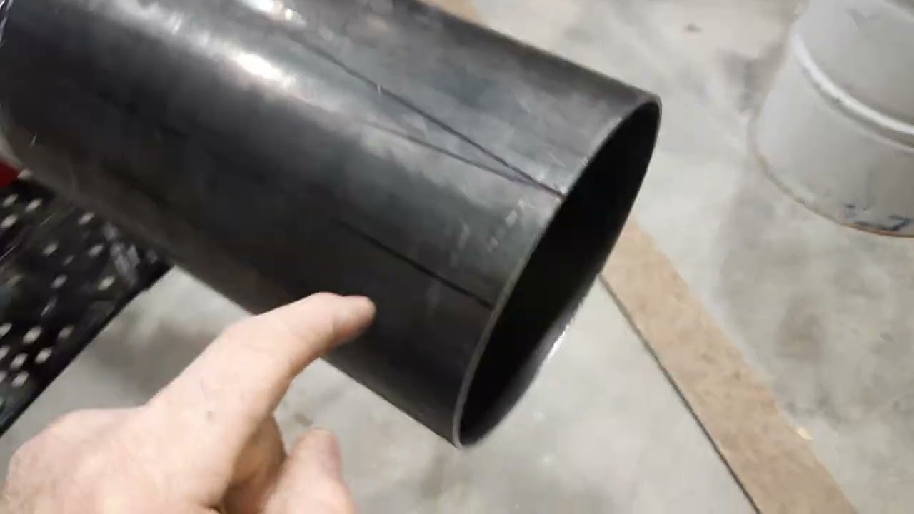 how to turn a round Steel pipe into a cone shape