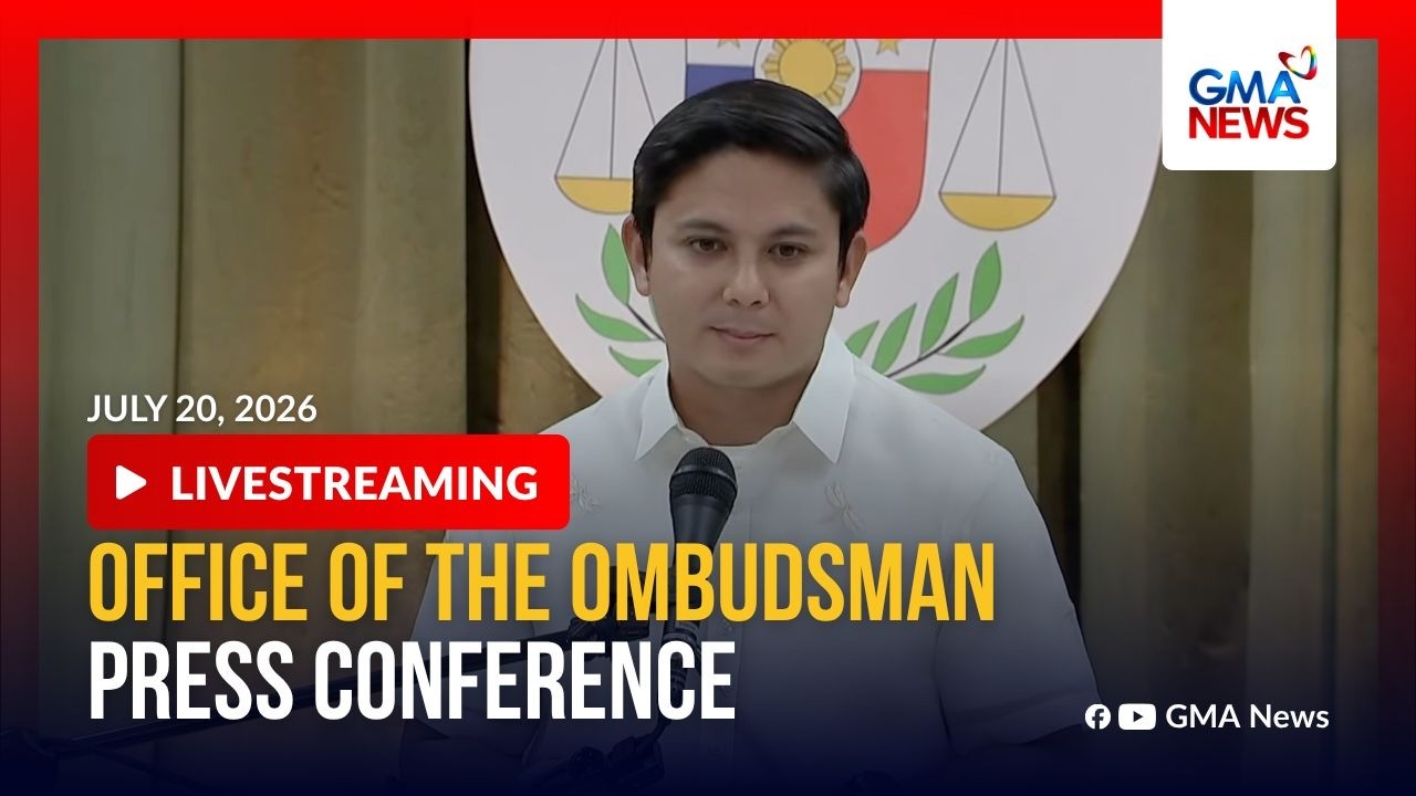 LIVE - Office of the Ombudsman press conference (July 20, 2026) - Replay | GMA News