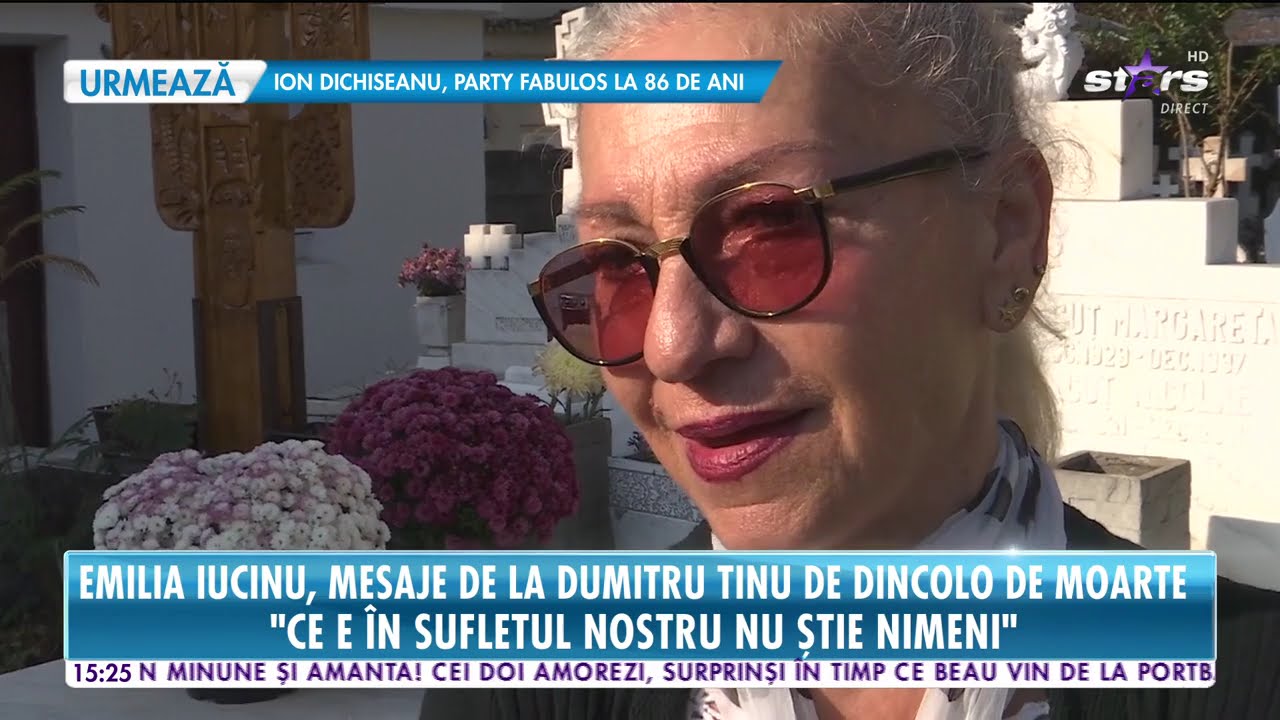 Emilia Iucinu, mesaje de la Dumitru Tinu de dincolo de moarte: 