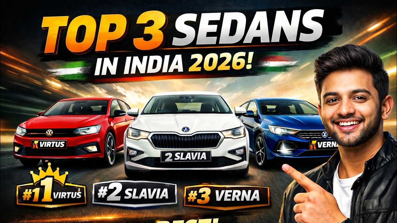 Top 3 Best Sedan Cars in India 2026 | Drive with Prathmesh