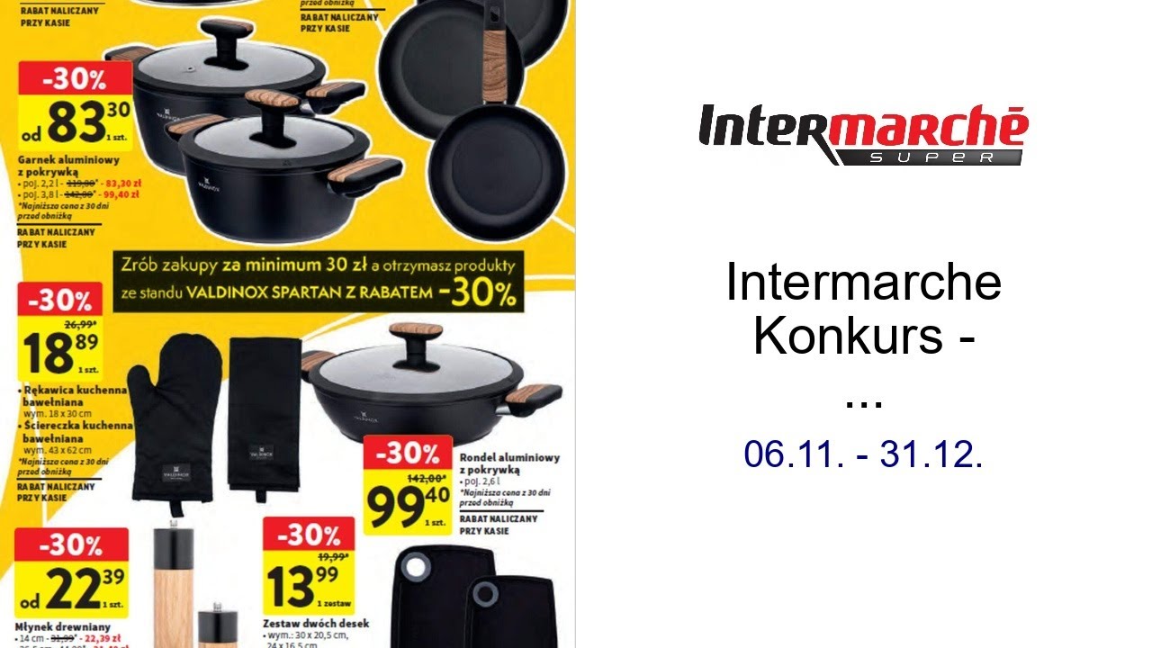 Intermarche Konkurs - Odbierz rabat na produkty Valdinox Spartan -30% 06.11. - 31.12.