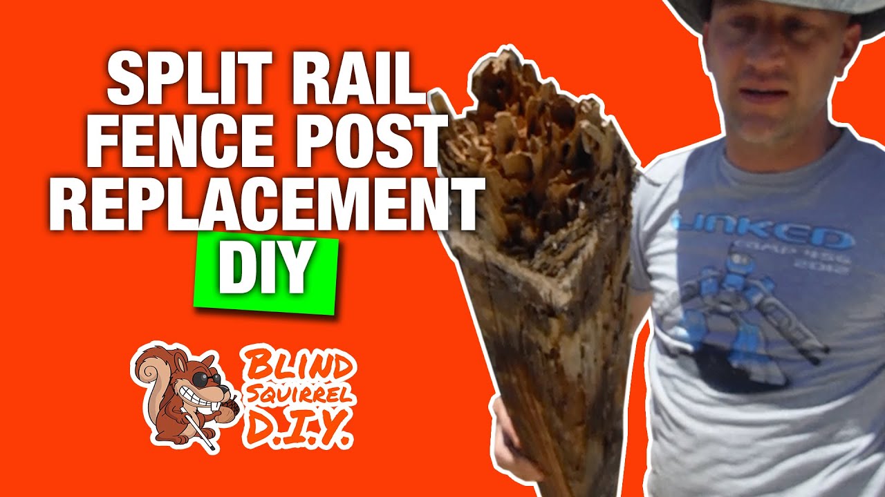 DIY Split Rail Fence Post Replacement