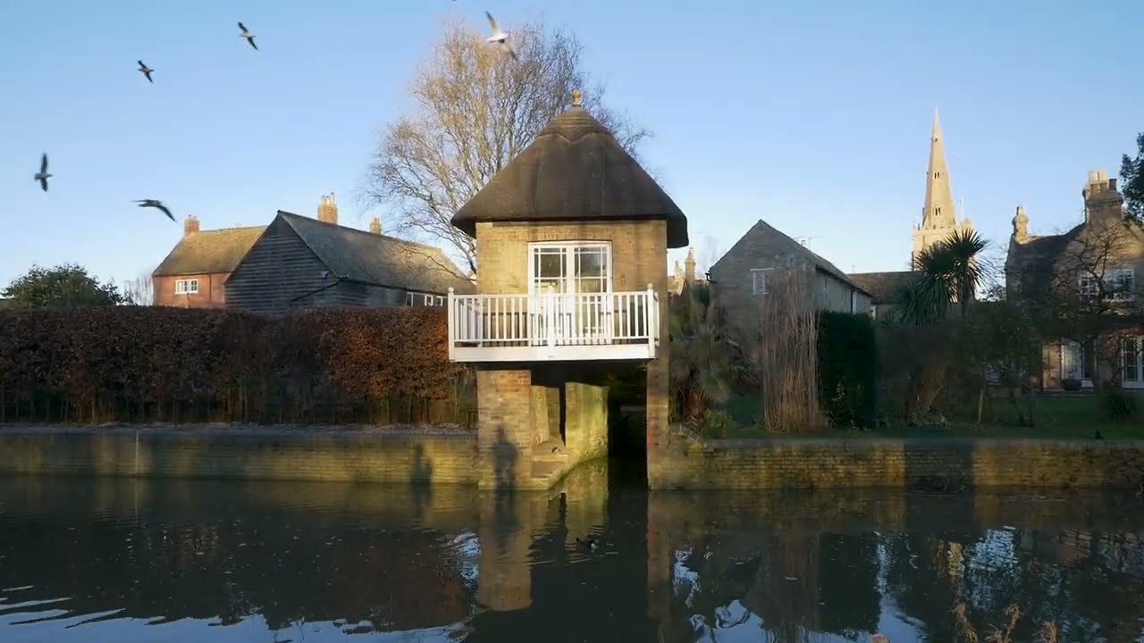 Sunset river walk, Godmanchester, River Great Ouse, Mill Steps