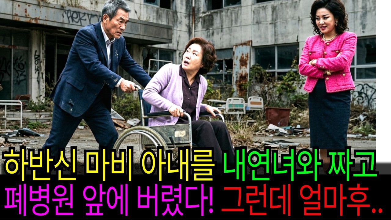 하반신 마비 아내를 폐병원에 버린 남편과 내연녀, 그들이 떠난직후 아내는 휠체어에서 일어나 전화를 거는데
