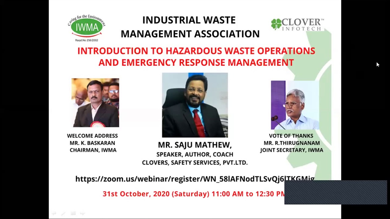 Introduction to Hazard Operation and Emergency Response Plan