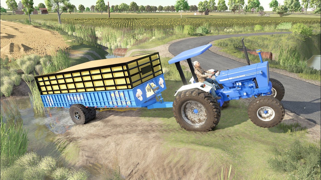 गेहूं की कटाई का काम शुरू किया || #fs25 #farming #games