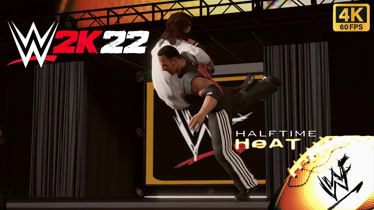 WWE 2K22 The Rock vs Mankind | Haftime Heat 1999 | Empty Arena | Community Creations | PC Mods | 4K