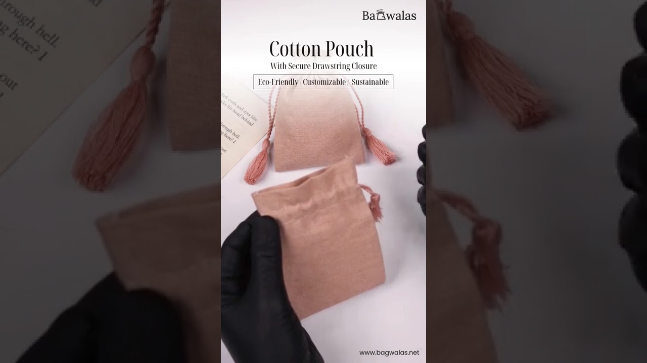Eco-Friendly Cotton Pouches for Jewelry & Accessories