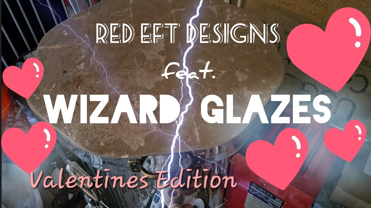 Red Eft Designs ~ Kiln Opening #19 Happy Gloopy Valentines feat. WIZARD⚡️GLAZES Heart Boxes and More