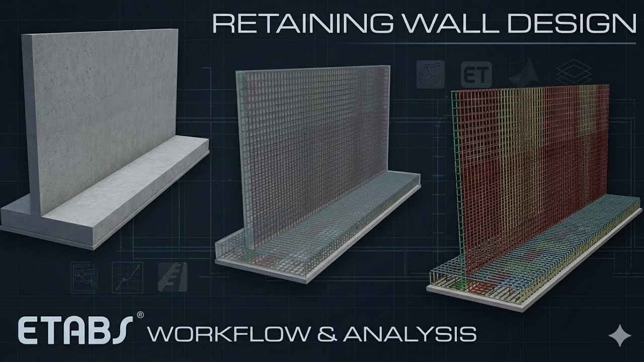 Design of strip footing using ETABS 