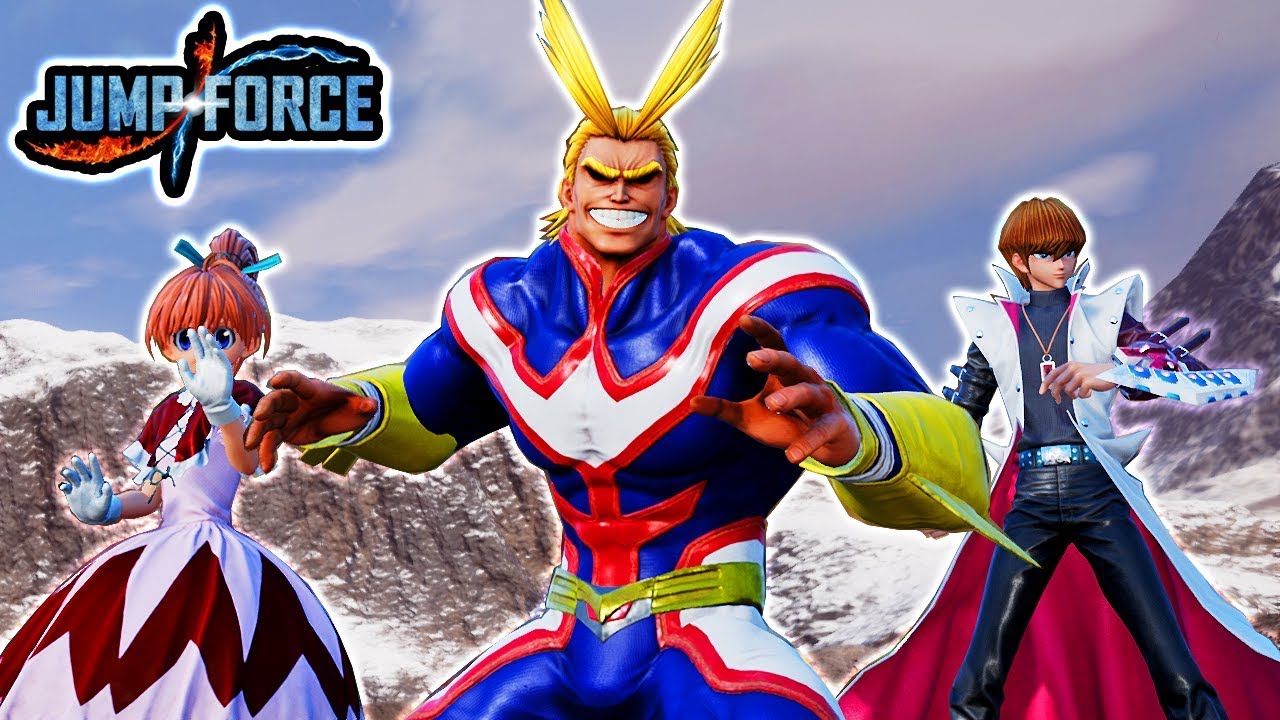 Jump Force - ALL NEW DLC Pack 1 Characters Moveset & Ultimates Gameplay - All Might, Kaiba, & Bisky