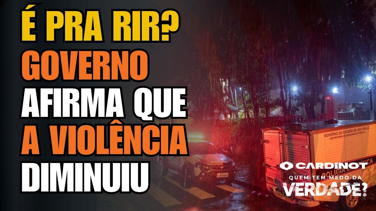 ABSURDO: Governo diz que VIOLÊNCIA caiu, mas a REALIDADE é outra! VEJA A VERDADE