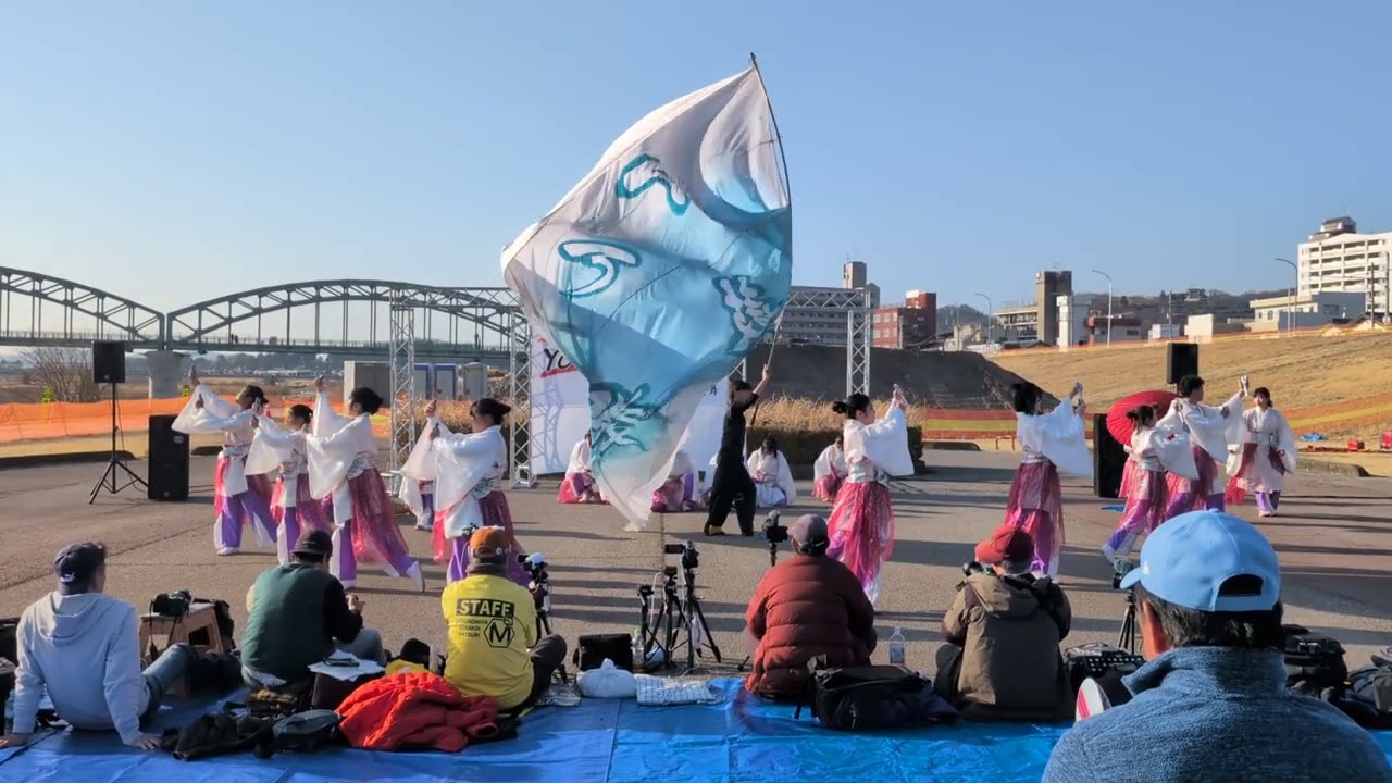 2026.2.22日　足利よさこい祭り　てんて鼓舞　4作品初お披露目　『ともに舞う〜未来へ〜』2部　　　　　　#てんて鼓舞#よさこい#足利