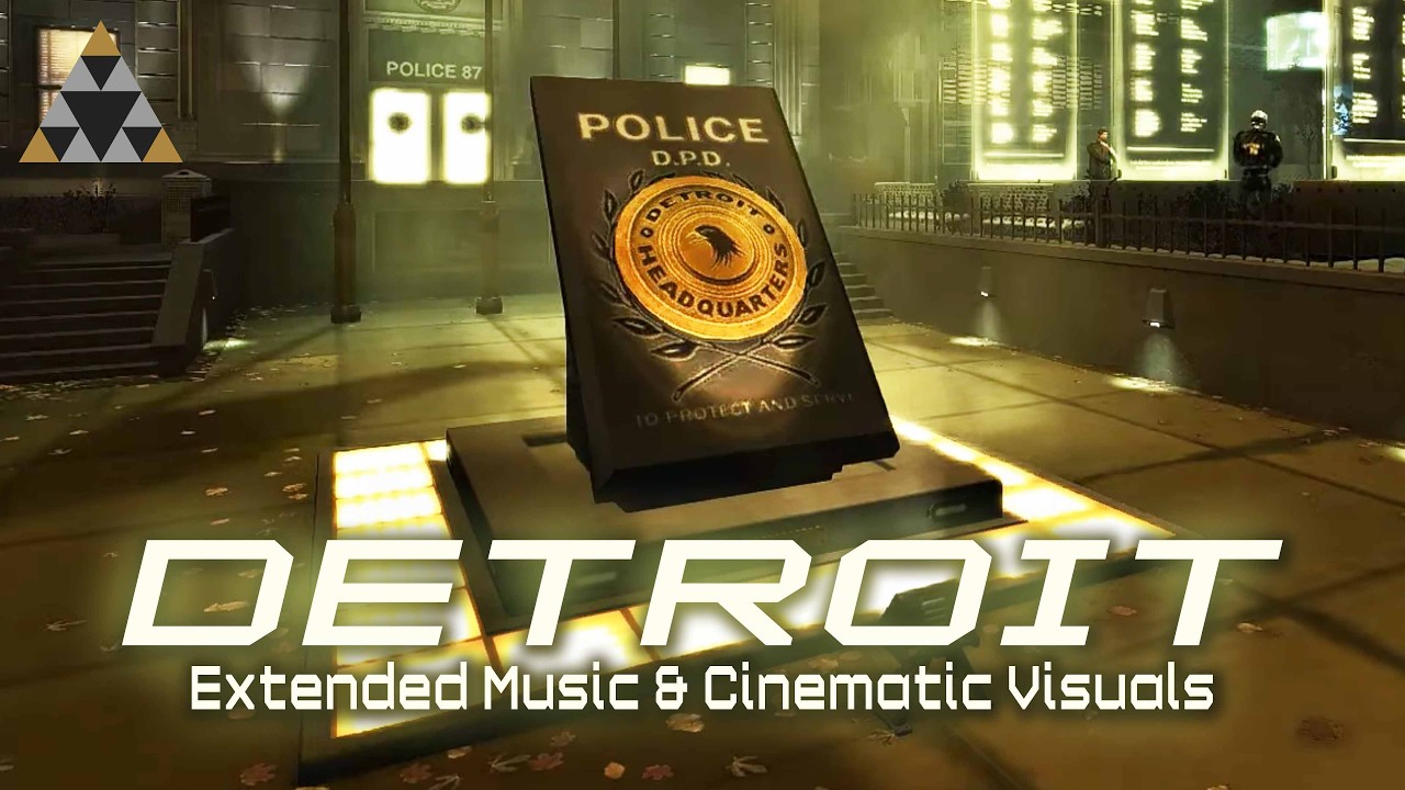 Deus Ex: Human Revolution - Detroit Police Station Streets (Ambient Theme)