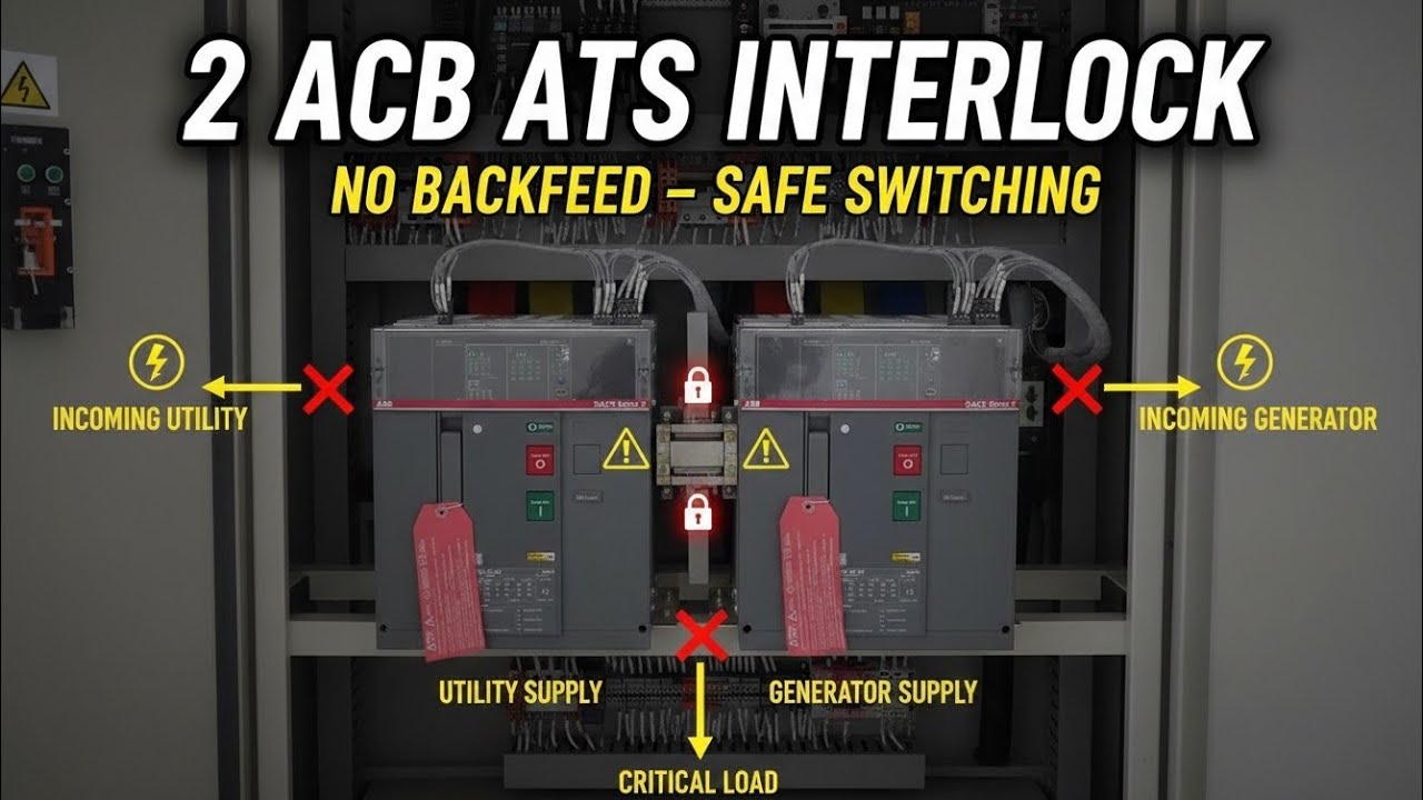 Substation ATS Panel Full Explanation | Automatic Transfer Switch Working & Wiring Guide