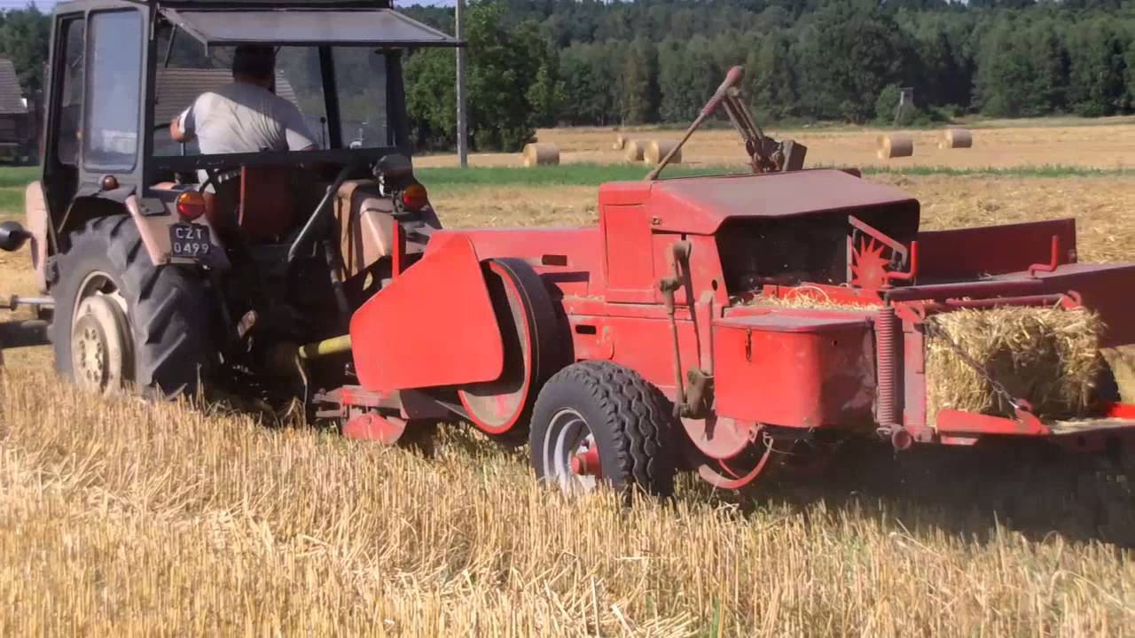Żniwa 2013. Prasowanie słomy [ Ursus C-330 , Welger AP 12K ]  |HD|