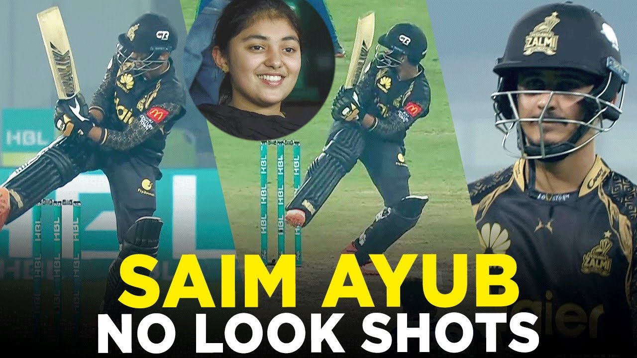 Some No Look Shots From Saim Ayub's Bat | Fighting 53 Runs vs Multan | HBL PSL 2023 | MI2A