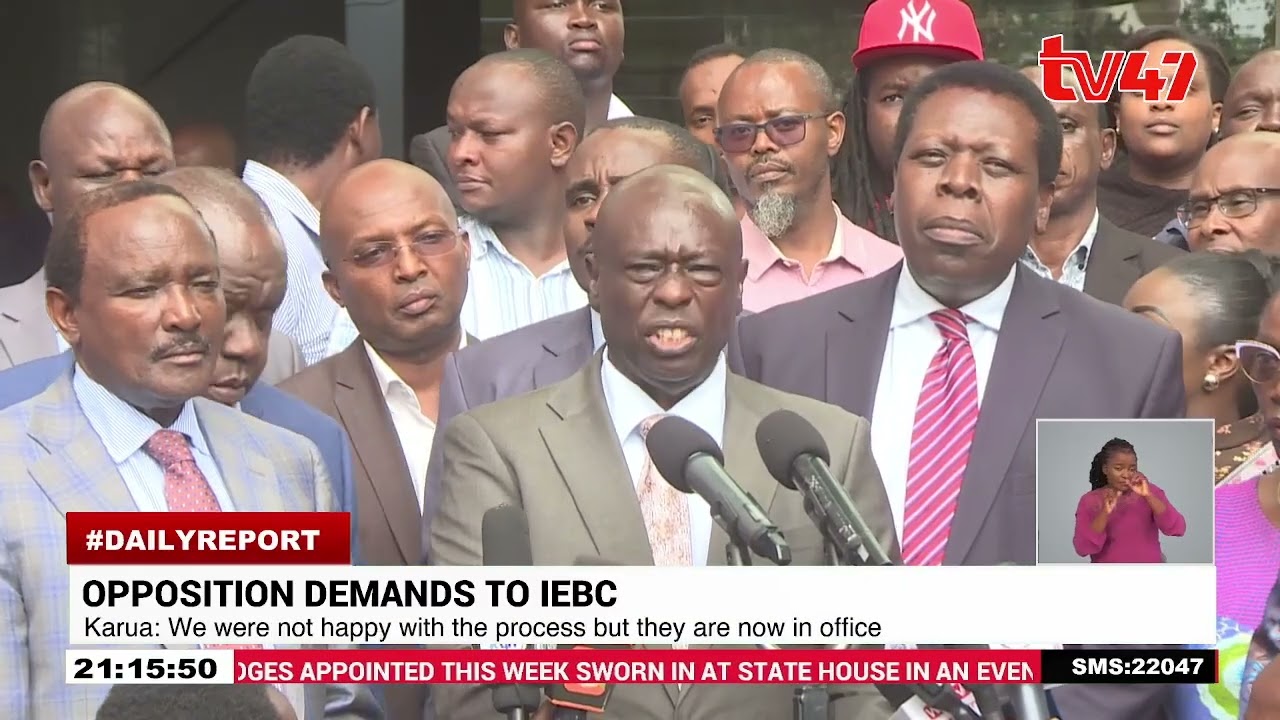 United Opposition's irreducible demands to IEBC, including resignation of CEO Marjan Hussein Marjan