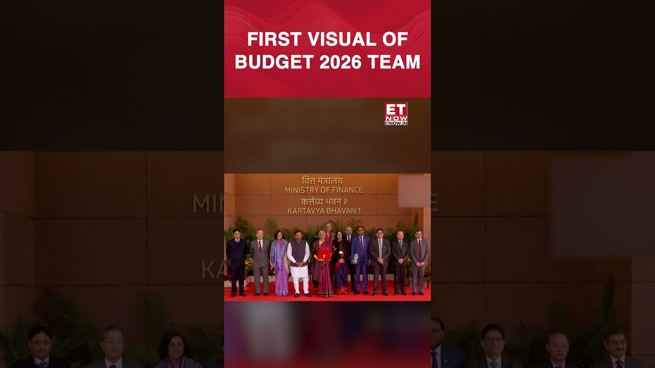 Budget 2026 Live: First Visual of Nirmala Sitharaman With The Budget 2026 Team Stepping Out | #etnow