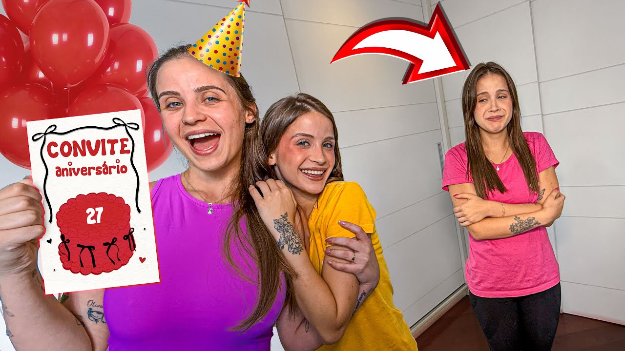 Nossa IRMÃ MAIS VELHA convidou só uma GÊMEA pro ANIVERSÁRIO 😳 🎂