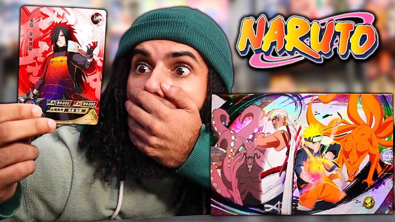 FINALLY OPENING THE NEW LICENSED NARUTO TRADING CARD GAME!! (FULL BOOSTER BOX!!) RARE MADARA PULLED!