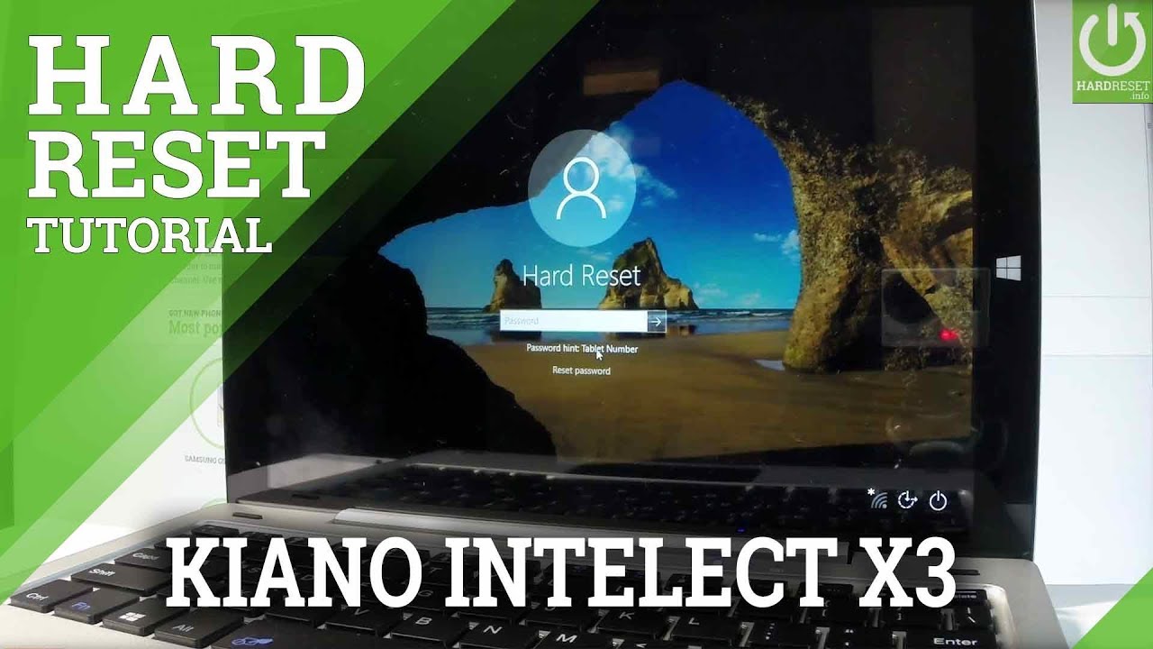 Аппаратный сброс KIANO Intelect X3 / Обход пароля / Переустановка Windows