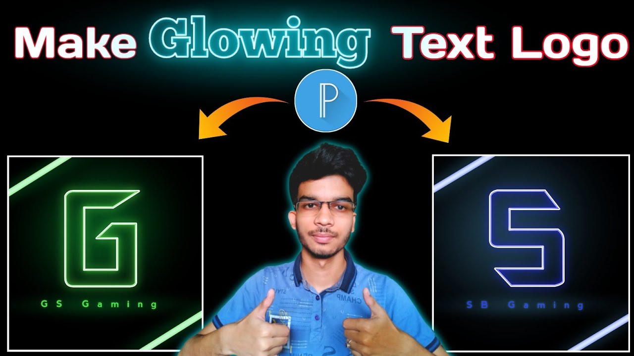 How To Make Glowing  Logo In PixelLab | PixelLab Neon Text Logo | Techy Animation |