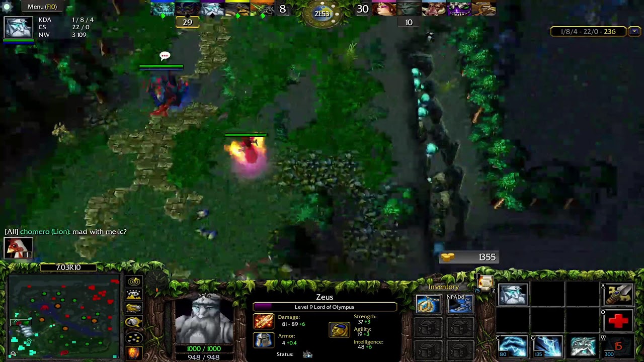 Dota 1 Zeus  Game Play