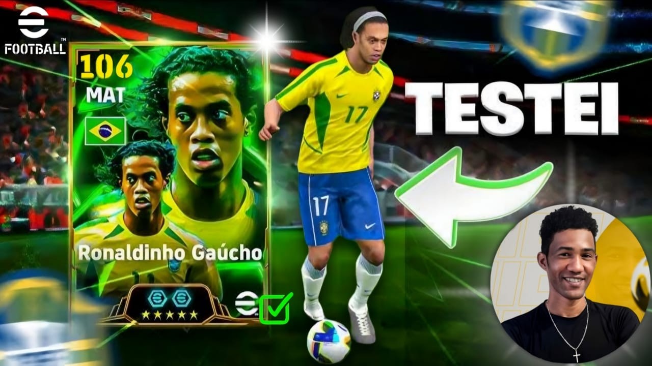 RONALDINHO GAUCHO ensinando DRIBLE SECRETO eu POSSO PROVAR no eFootball 2025 Mobile