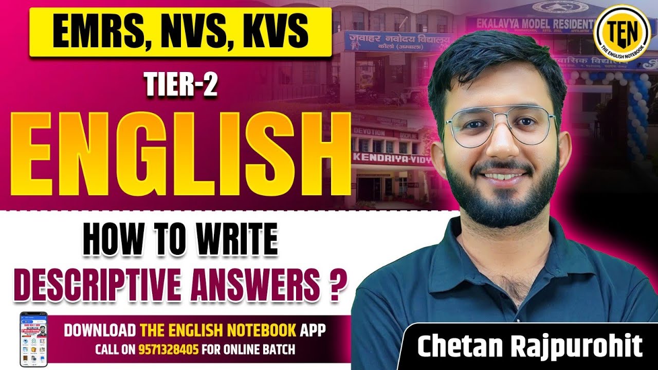 How to Write Descriptive Answers | EMRS, KVS, NVS Tier-2 English Literature