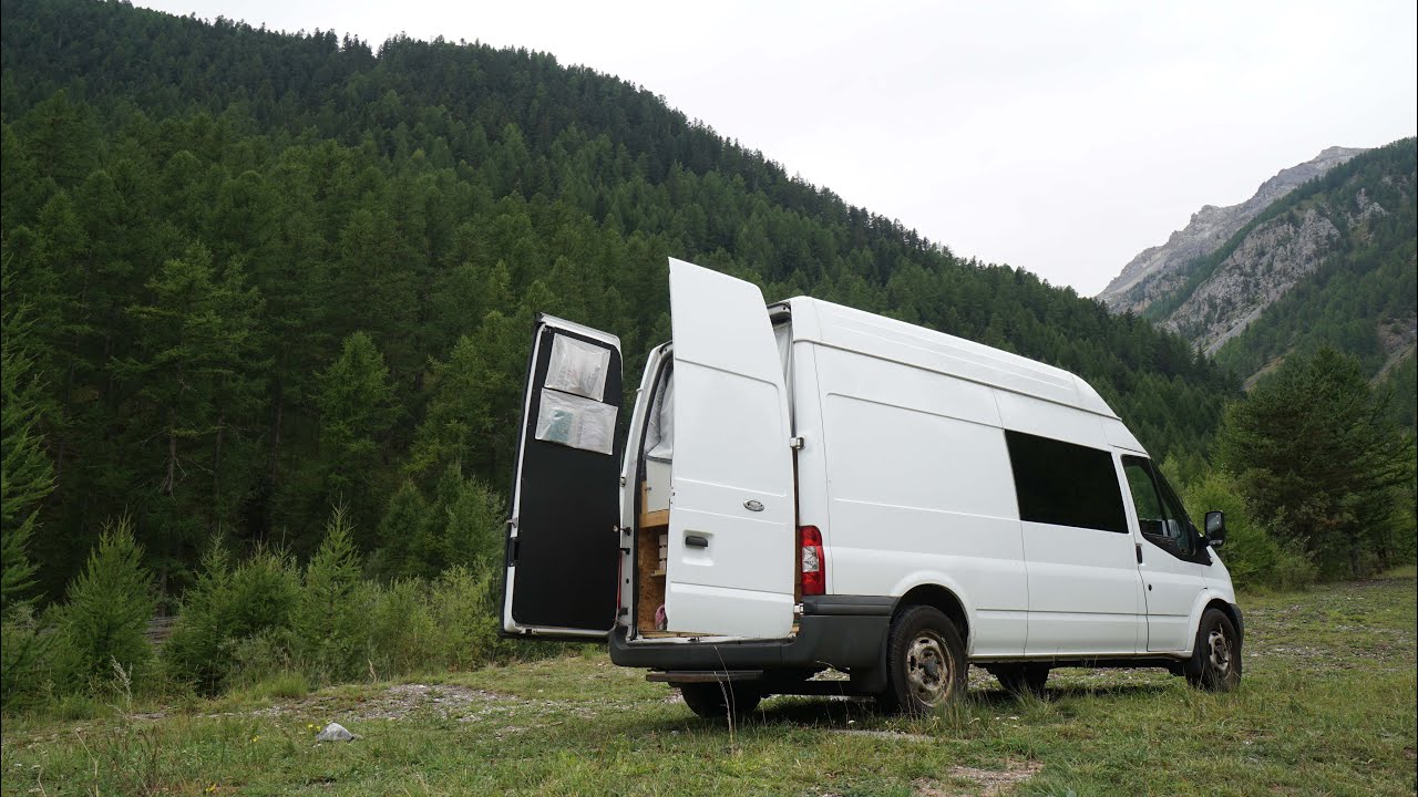 Travelling around the French Alps in a self converted van