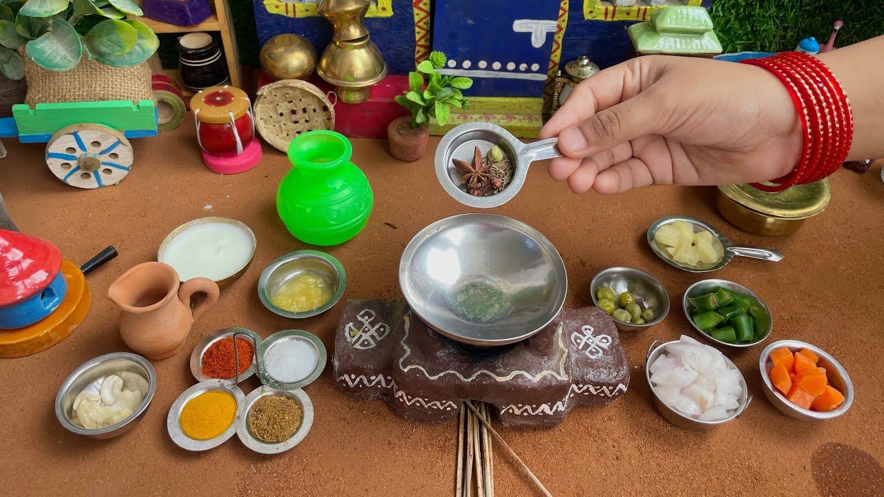 Miniature Vegetable Biryani Recipe l Veg Dum Biryani l Miniature Cooking  l Miniature Biryani l