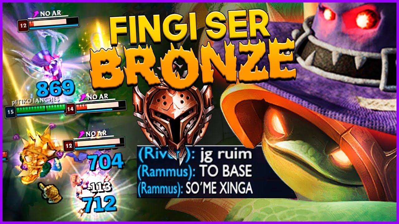 FINGINDO SER BRONZE DE RAMMUS AP JUNGLE! *FINGI QUE KITEI E IMPLORARAM PRA VOLTAR* - RodiL